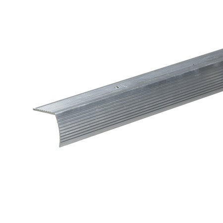Frost King Frost King 1.12 in. W X 72 in. L Satin Silver Aluminum Stair Edging H4128FS6